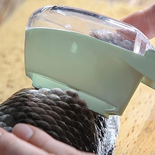 Escalador de Pescado Verde - Removedor de Escamas Rápido 16cm