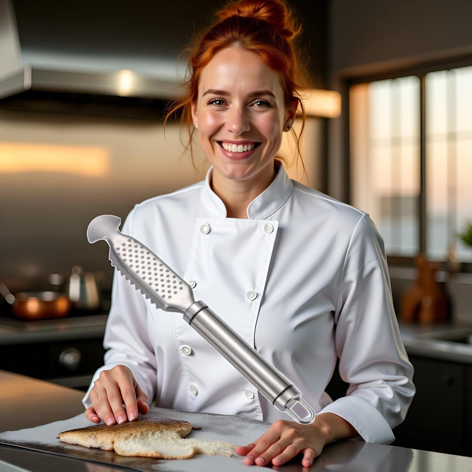 Desescamador de Pescado Acero Inoxidable Calsgkspray 25.1 cm