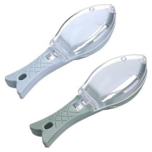 Set 2 Removedores de Escamas de Pescado Tnyvm Azul Verde
