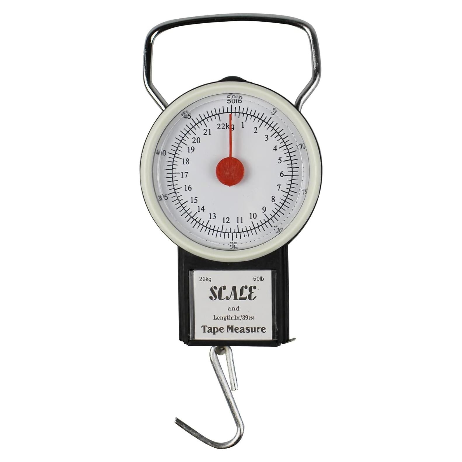 Báscula Colgante Mecánica Jasmine 36kg con Cinta Métrica