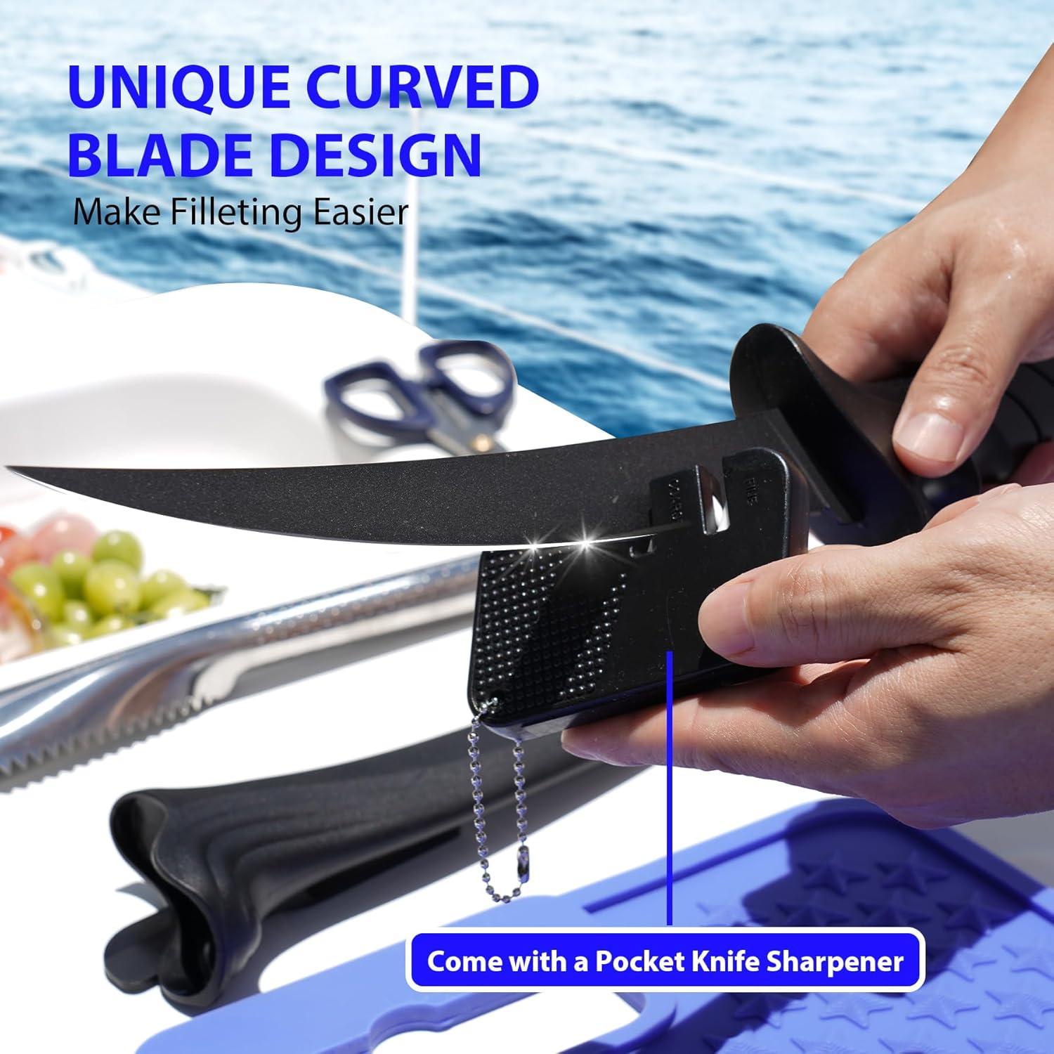 Kit de limpieza de pescado AQUANESIA 4 piezas acero inoxidable