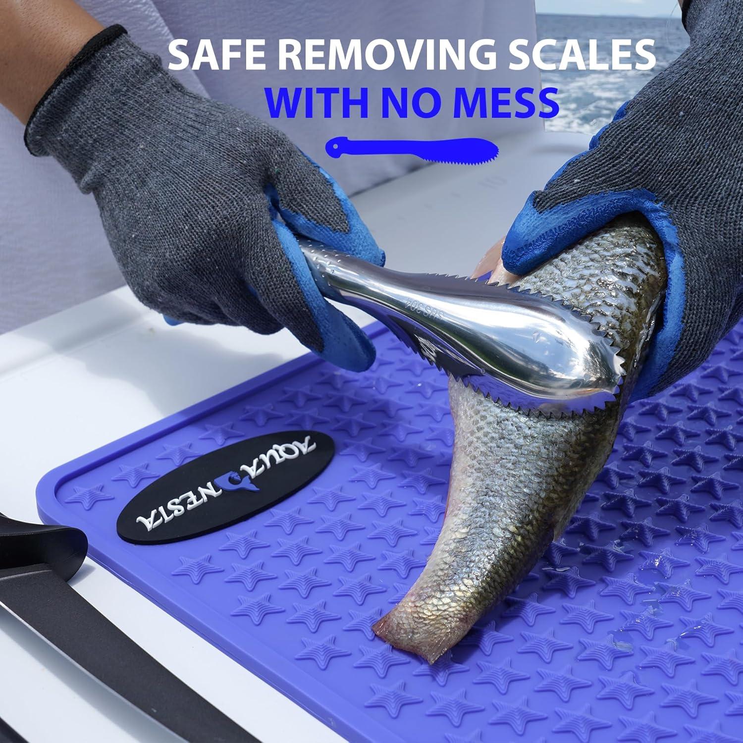 Kit de limpieza de pescado AQUANESIA 4 piezas acero inoxidable