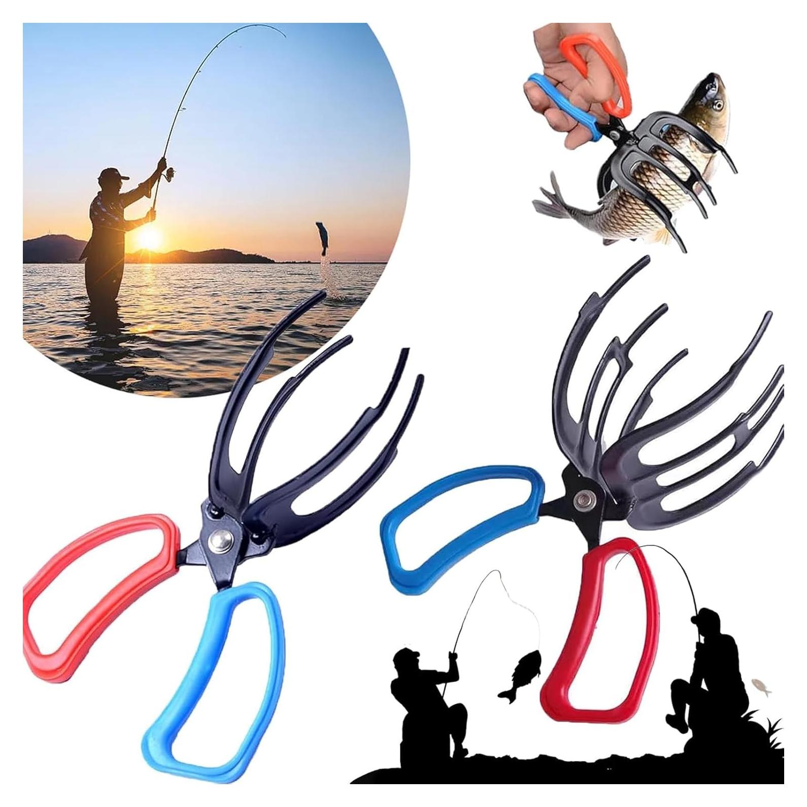 Agarrador de Pescado GNDROO 3 Garras Metal 2 Paquetes