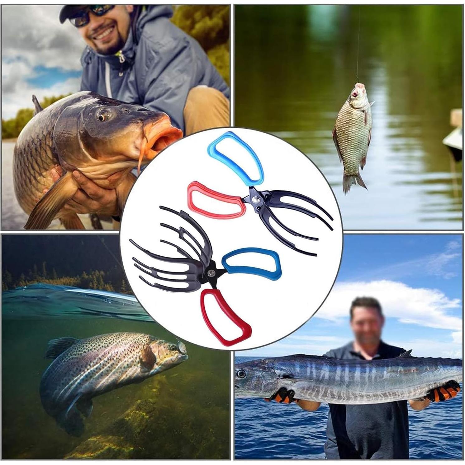 Agarrador de Pescado GNDROO 3 Garras Metal 2 Paquetes