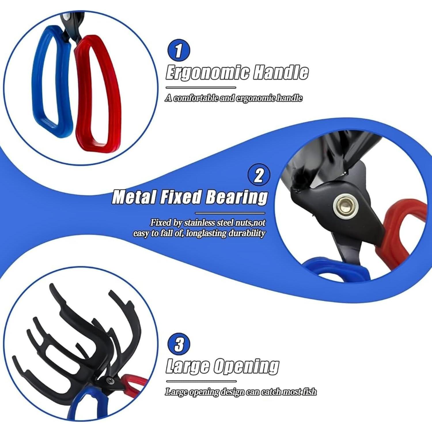 Agarre de Pescado Pomeyard 3 Garras Metal Antideslizante