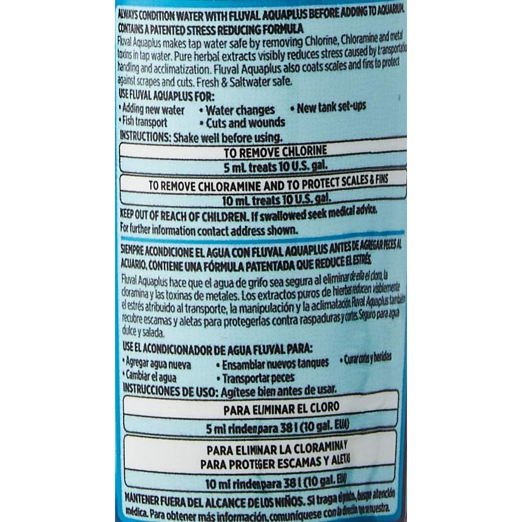 Acondicionador de Agua Fluval AquaPlus 113.4 ml para Acuarios