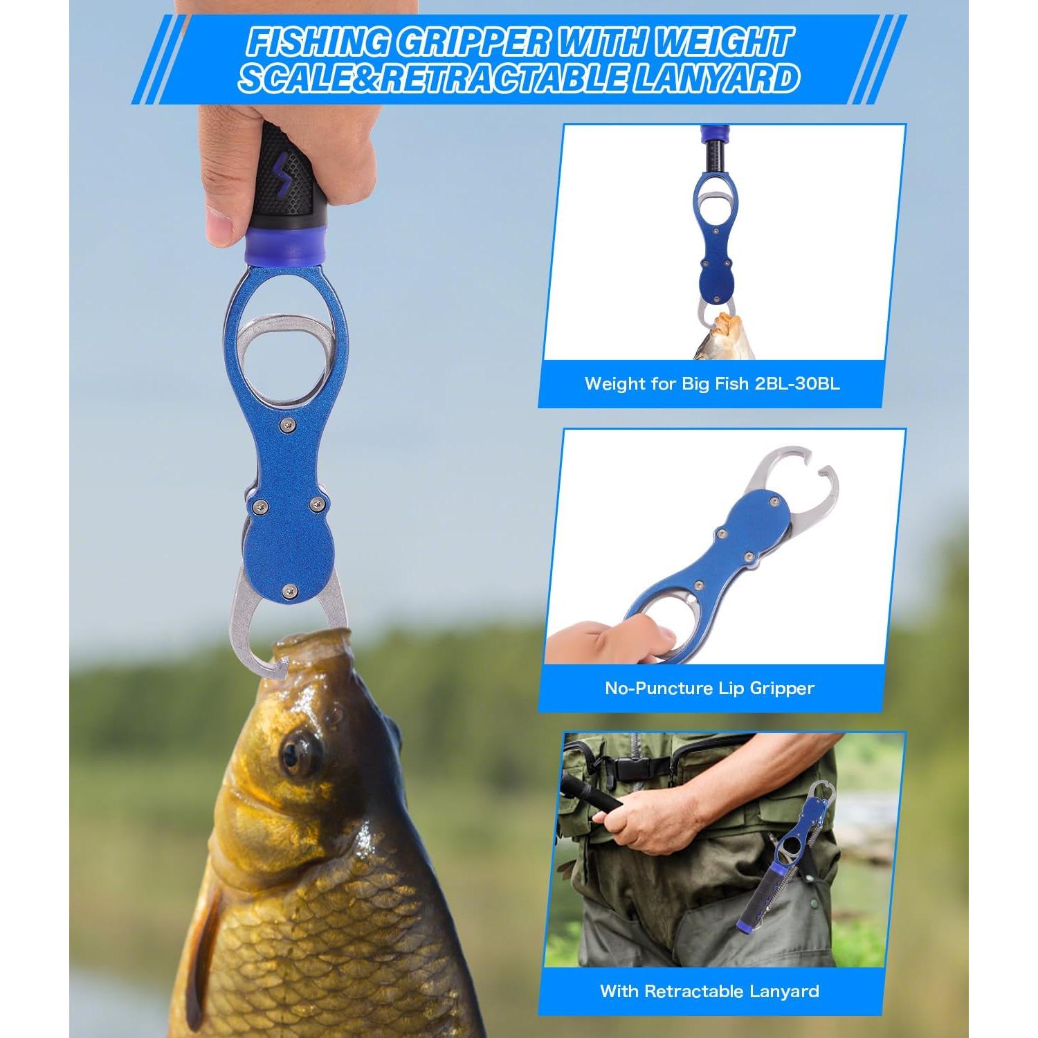 Kit de Herramientas de Pesca Ehowdin - 7 Piezas con Agarrador