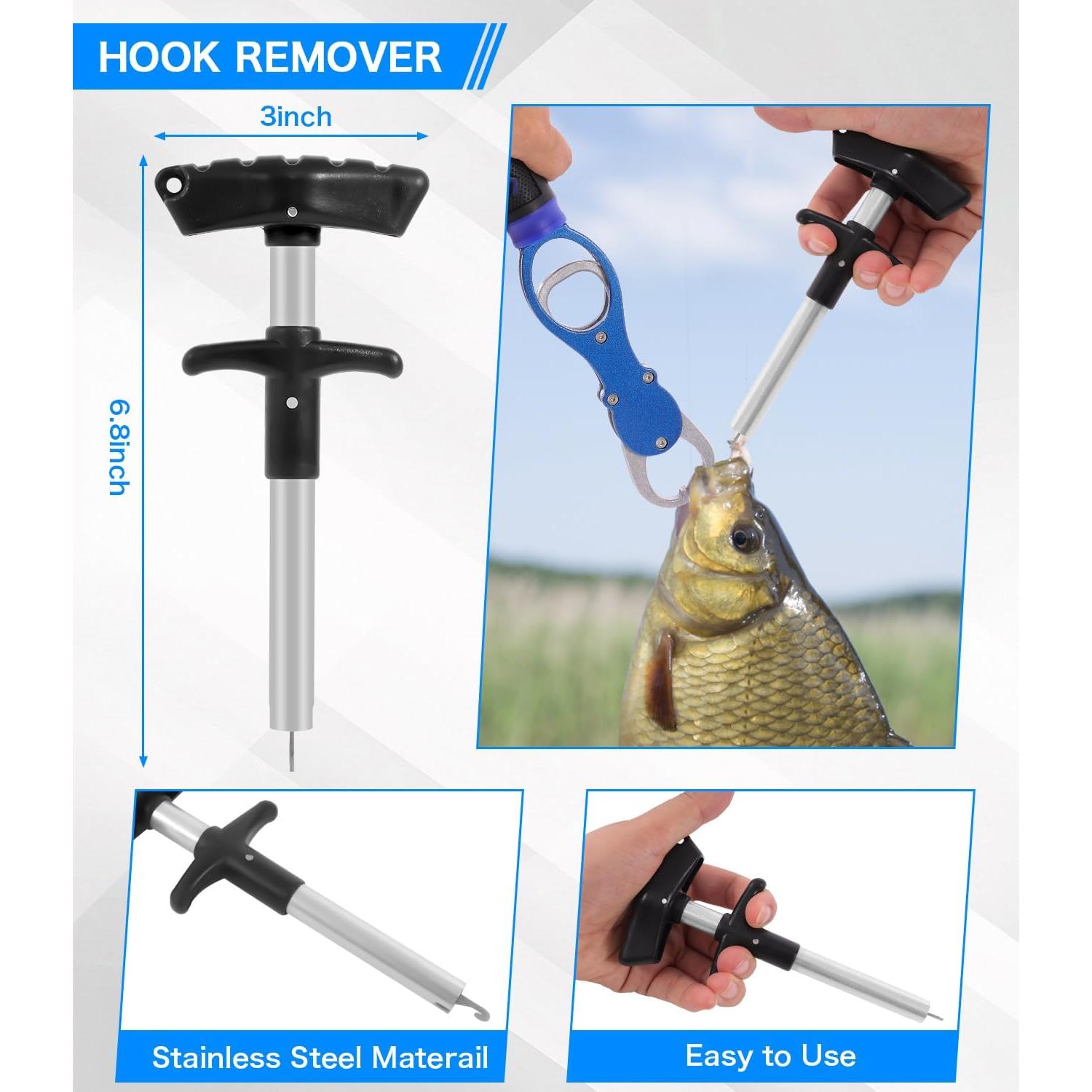 Kit de Herramientas de Pesca Ehowdin - 7 Piezas con Agarrador