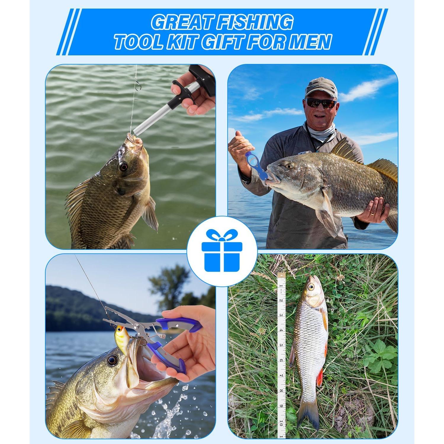 Kit de Herramientas de Pesca Ehowdin - 7 Piezas con Agarrador