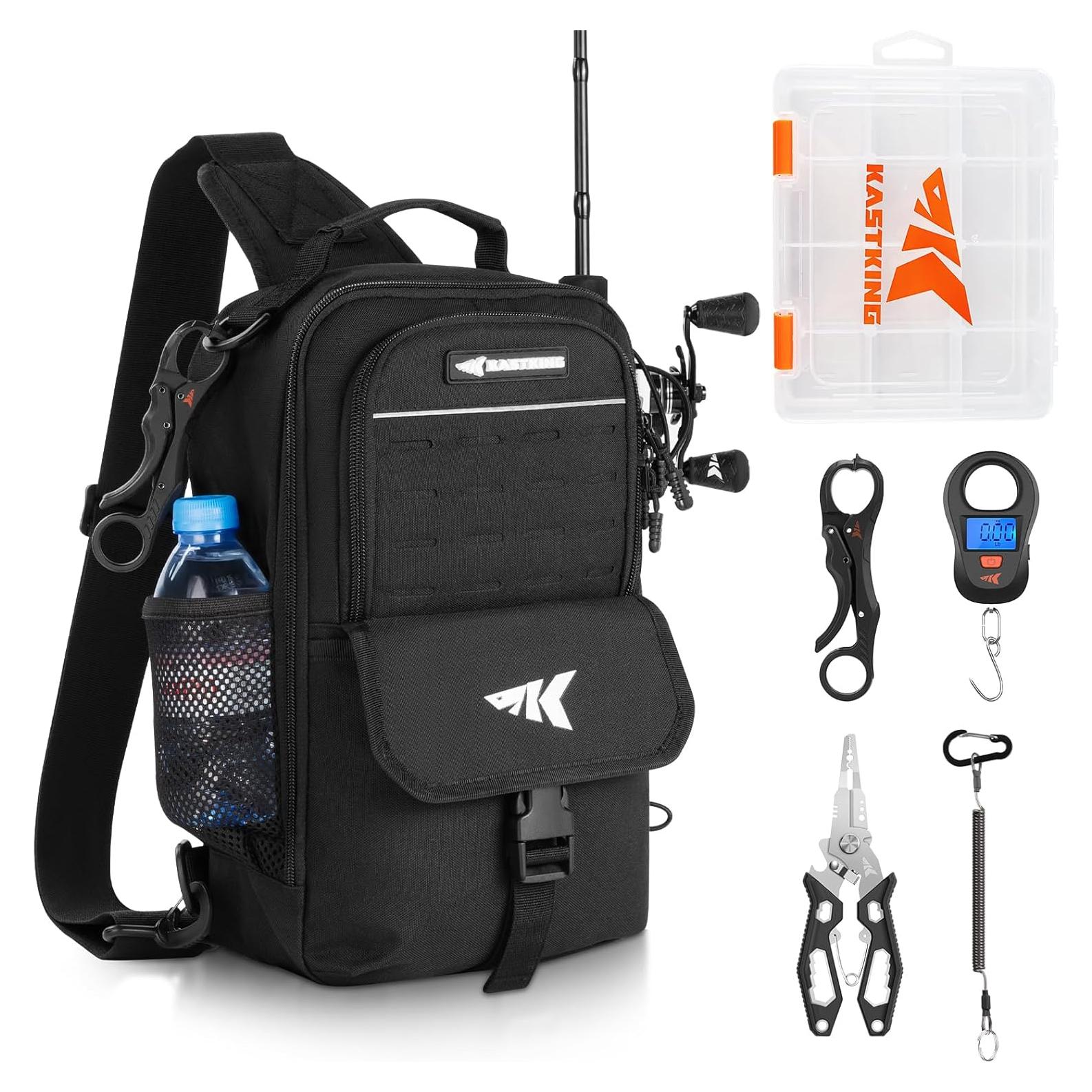 Bolsa de Sling de Pesca KastKing con Caja de Cebo 3500 y Herramientas