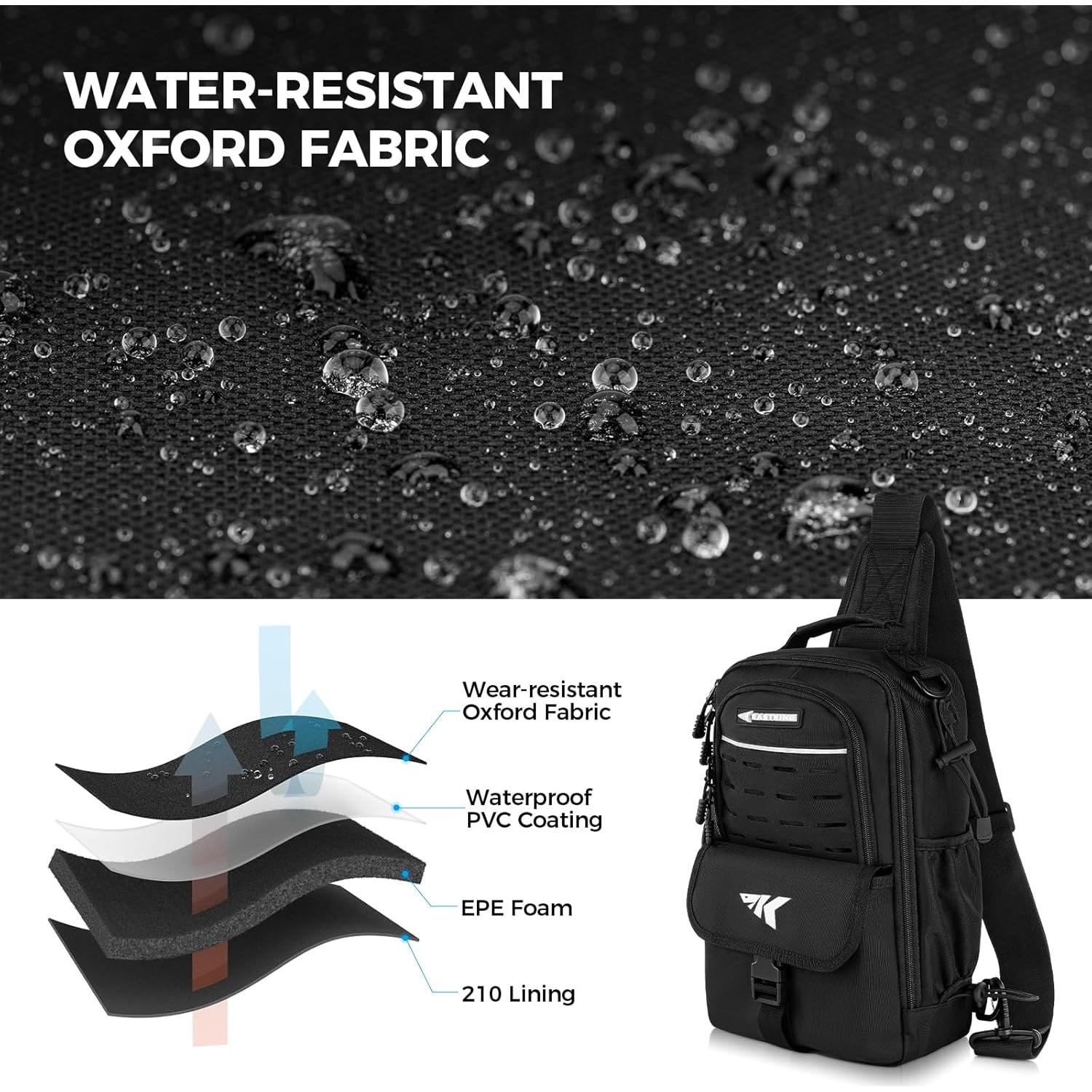 Bolsa de Sling de Pesca KastKing con Caja de Cebo 3500 y Herramientas