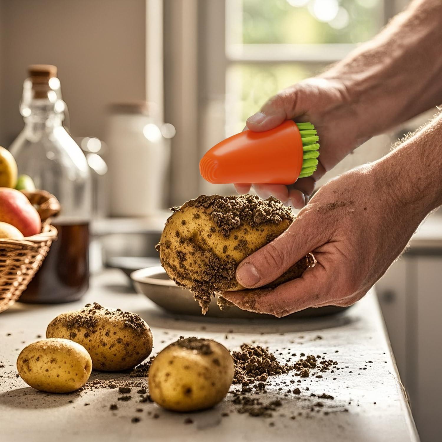 Cepillo de Verduras RADESCOO en Forma de Zanahoria - 58g