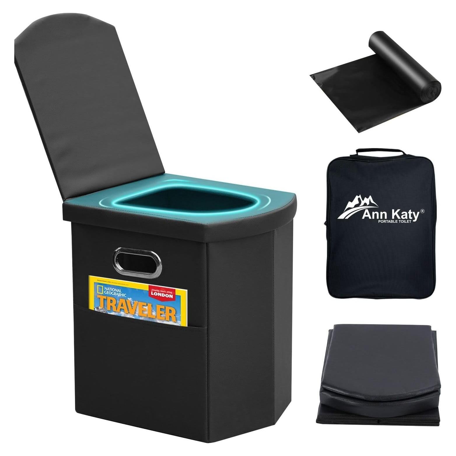 Inodoro Portátil Ann Katy XL Plegable para Camping