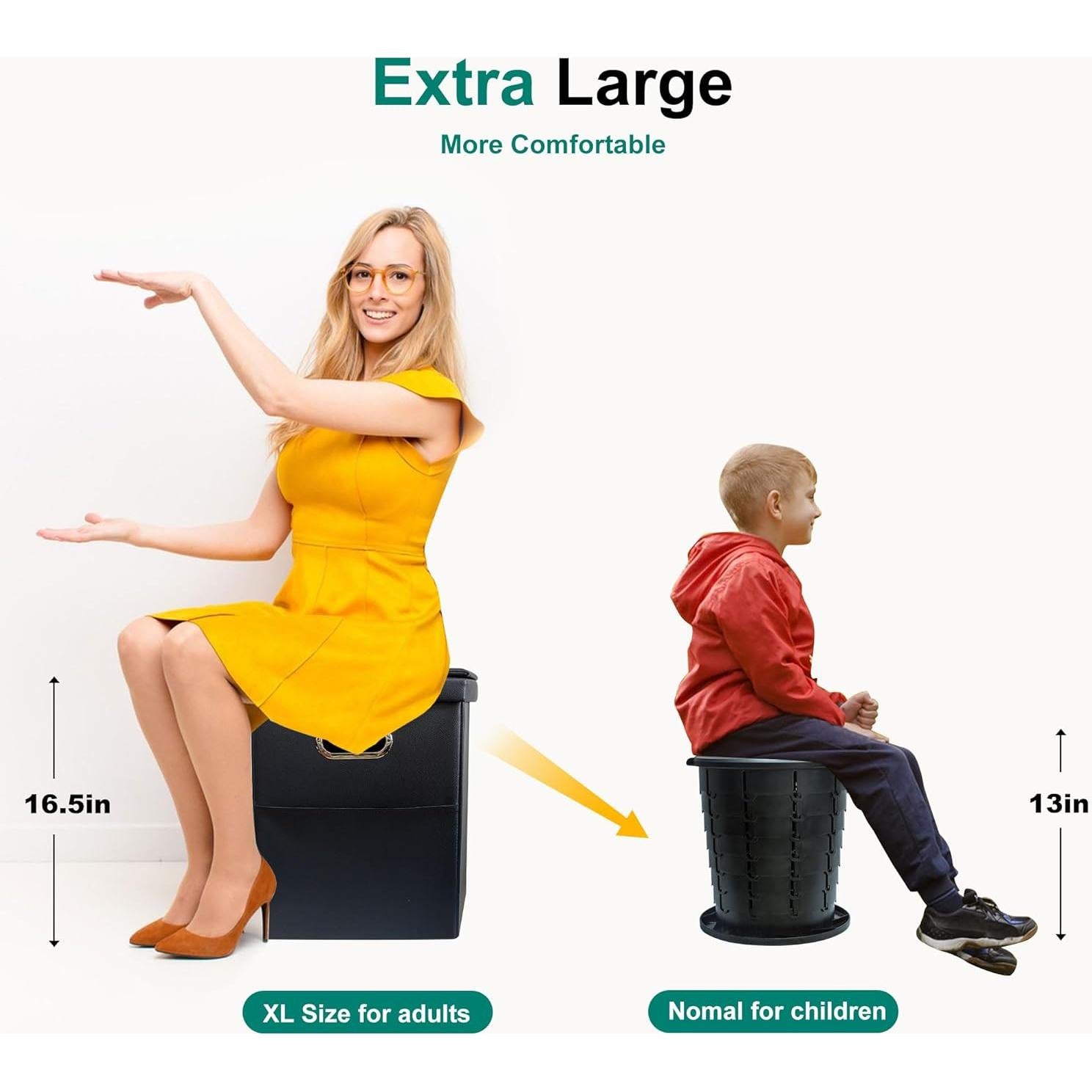 Inodoro Portátil Ann Katy XL Plegable para Camping