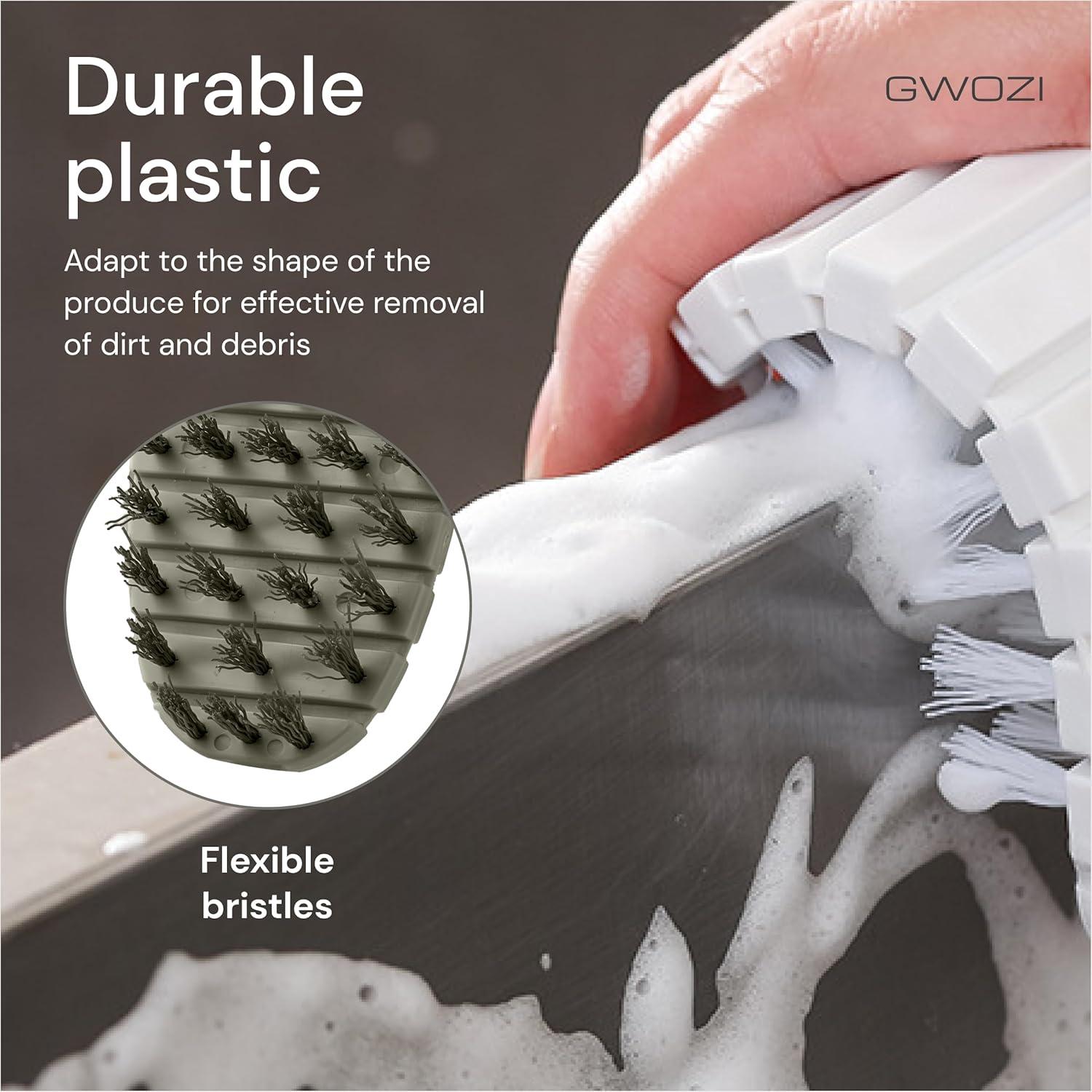 Set de 2 Cepillos de Verduras GWOZI - Limpieza Eficaz y Suave