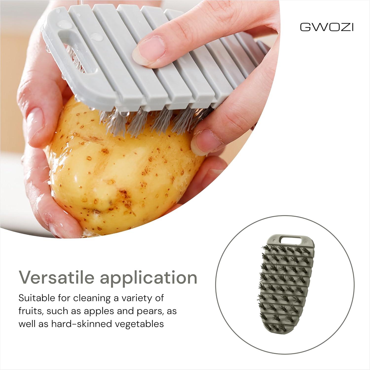 Set de 2 Cepillos de Verduras GWOZI - Limpieza Eficaz y Suave