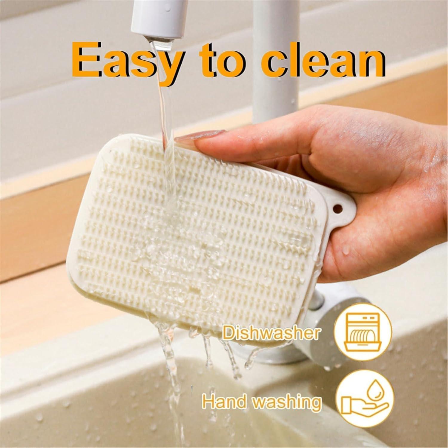 4 Cepillos de Verduras SHUNGXINYI Antideslizantes 12x8x1.5cm