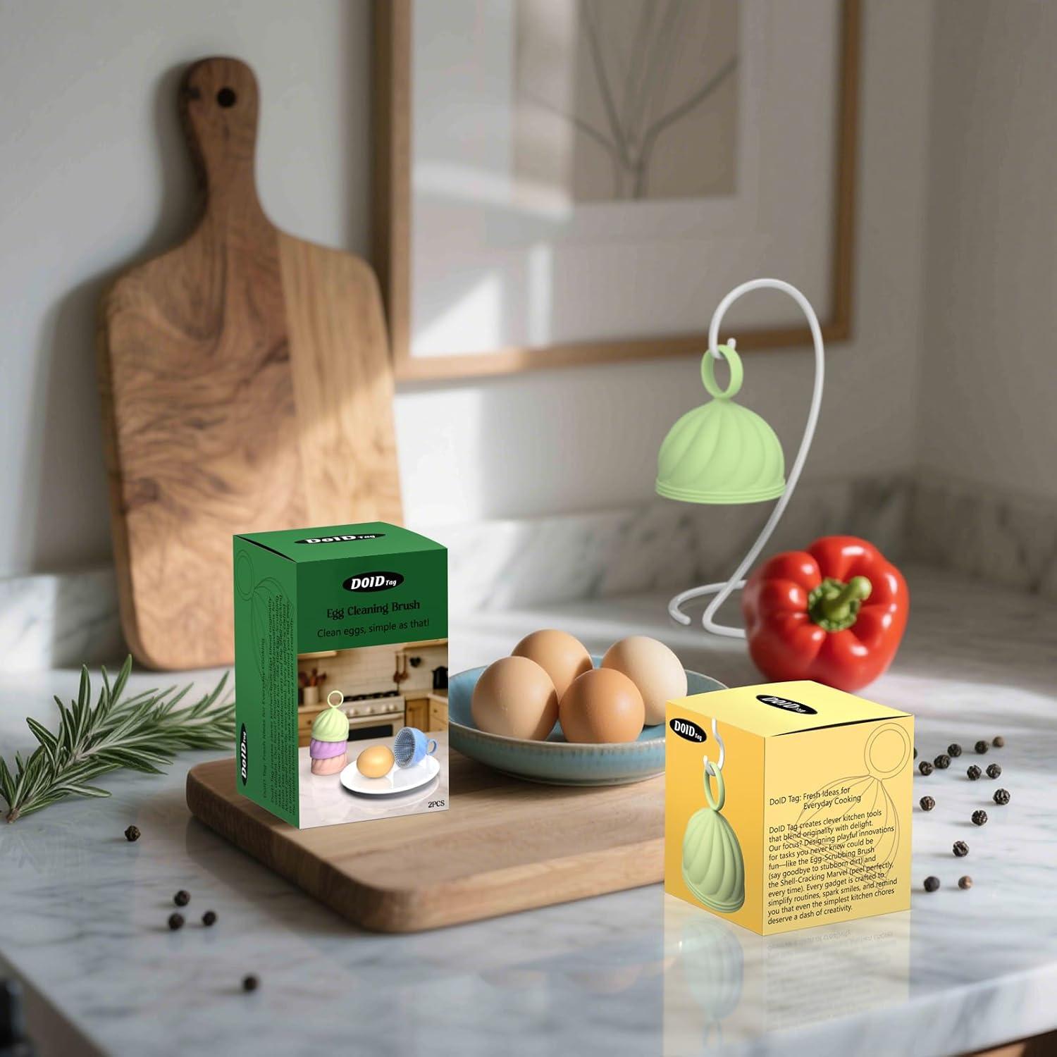 Lavadora de Huevos DoID Tag - Estropajo de Silicona 2 Pcs