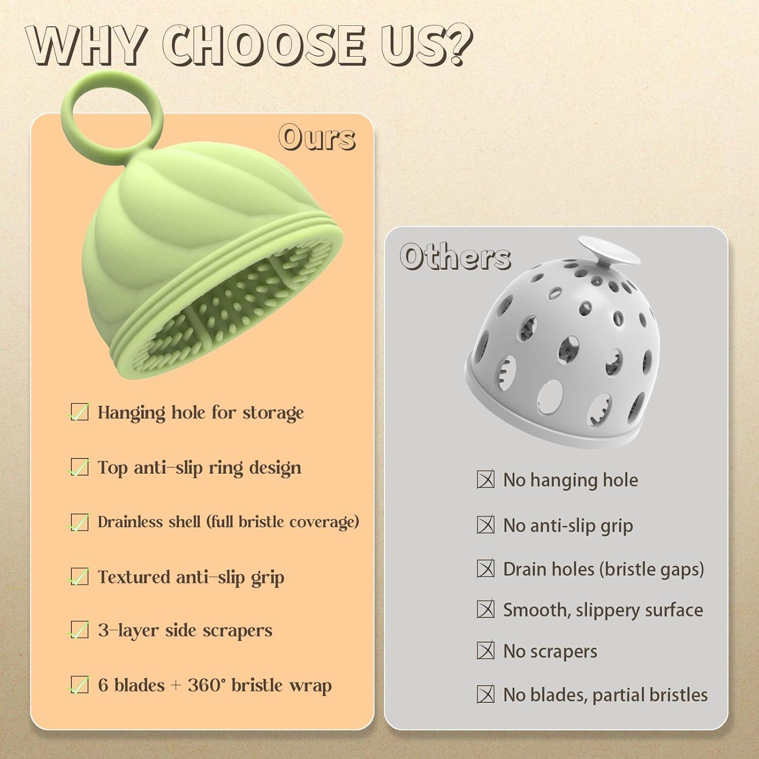 Lavadora de Huevos DoID Tag - Estropajo de Silicona 2 Pcs