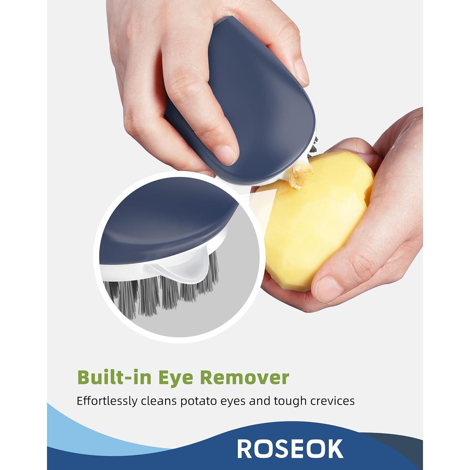 Cepillo de Cocina ROSEOK para Patatas y Verduras - 2 Unidades