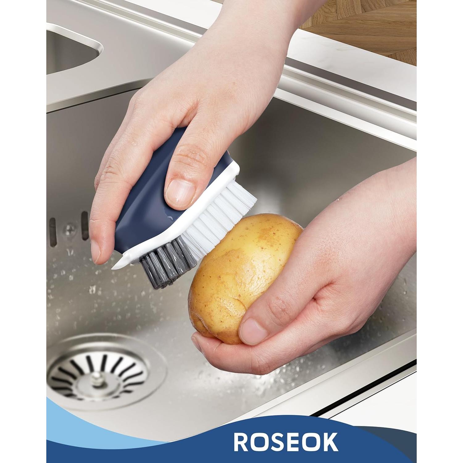 Cepillo de Cocina ROSEOK para Patatas y Verduras - 2 Unidades