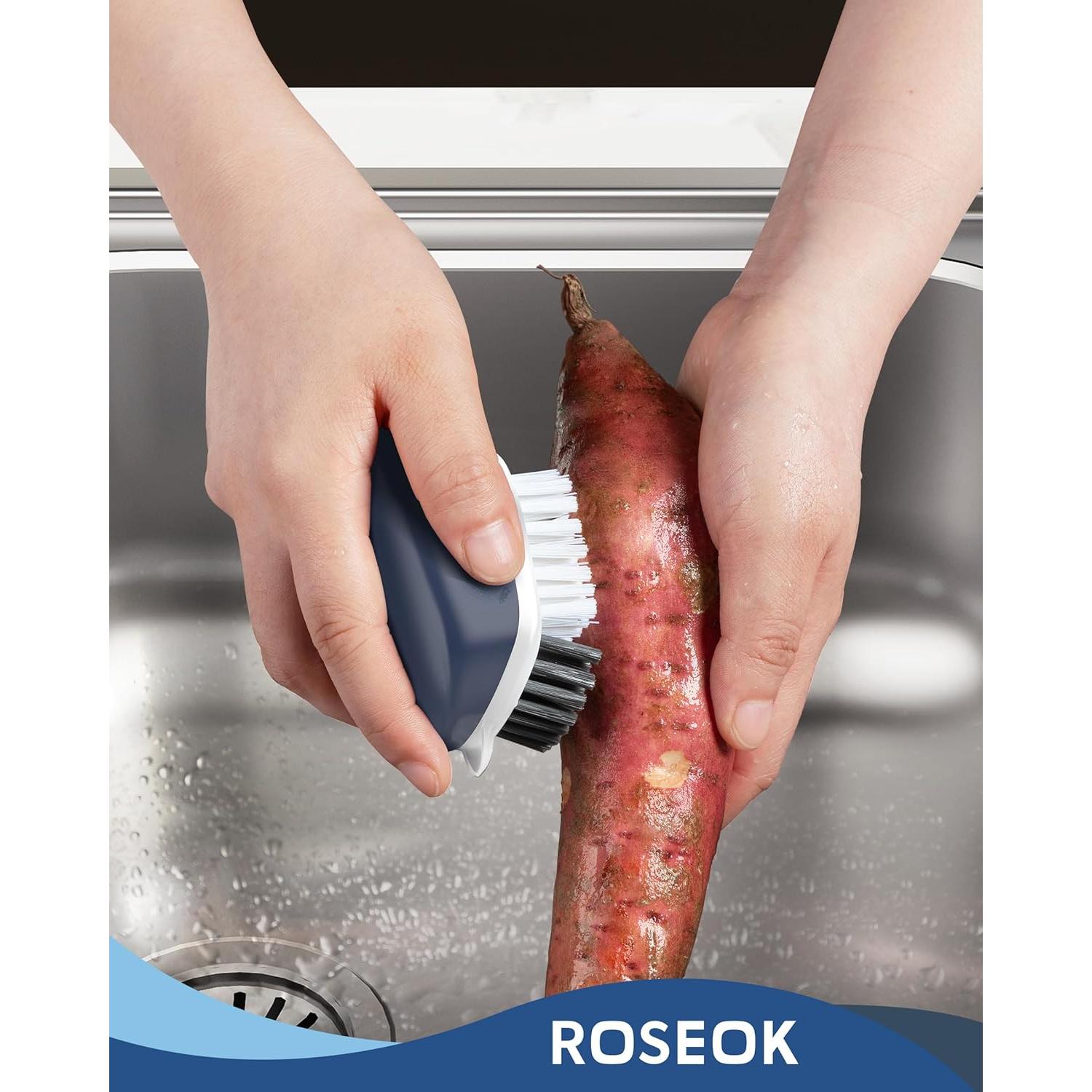 Cepillo de Cocina ROSEOK para Patatas y Verduras - 2 Unidades