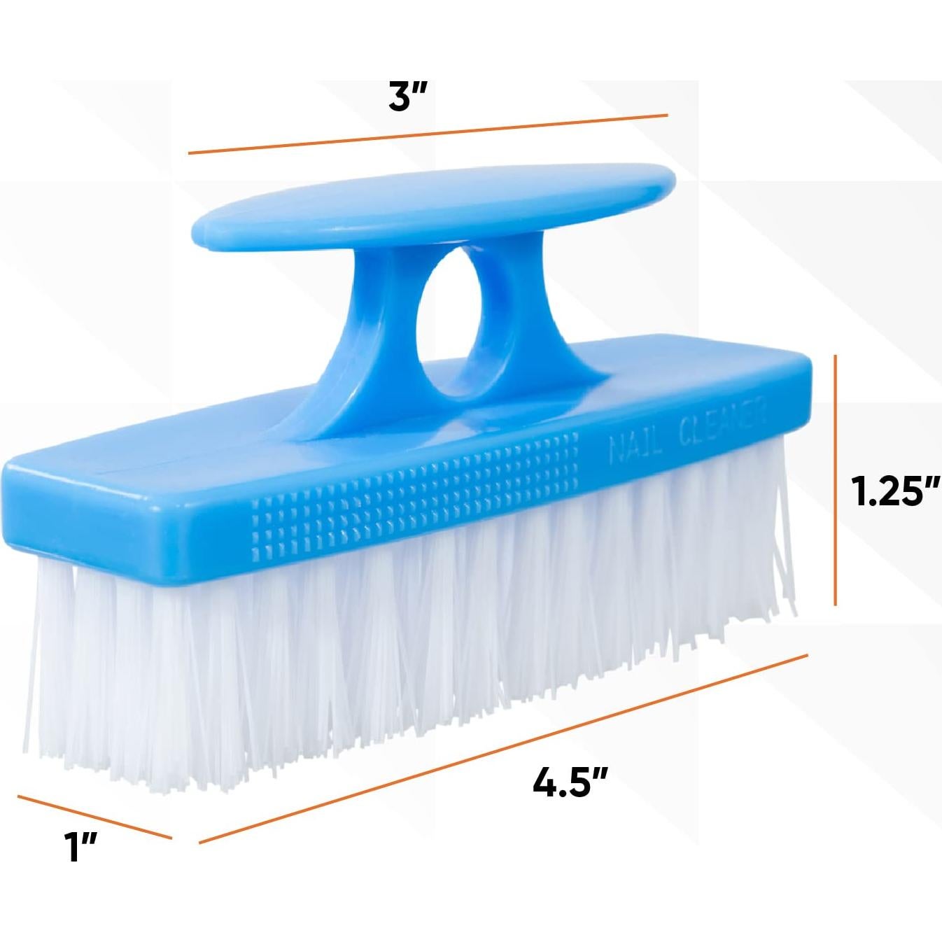 Cepillo de Uñas Superio Azul con Mango Ergonómico 10.16cm