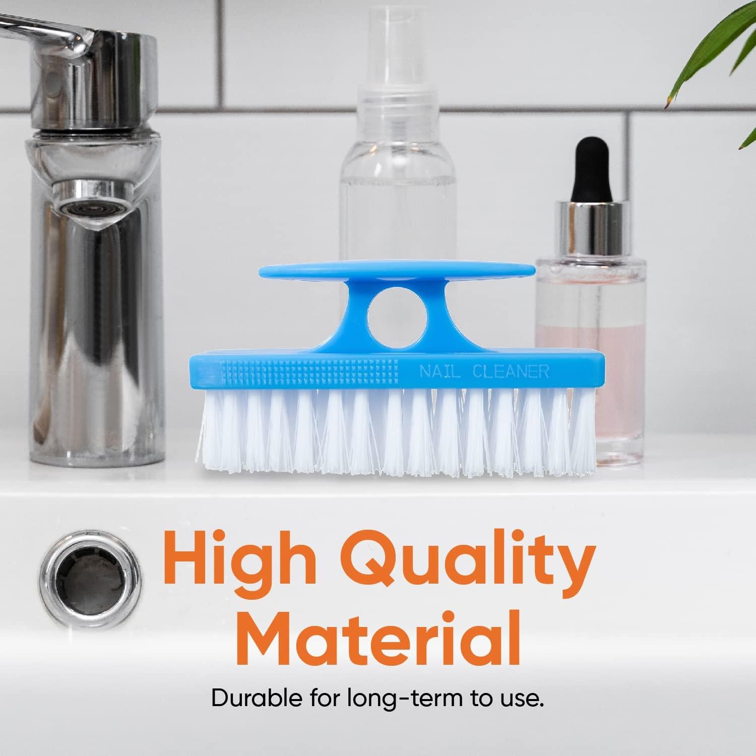 Cepillo de Uñas Superio Azul con Mango Ergonómico 10.16cm