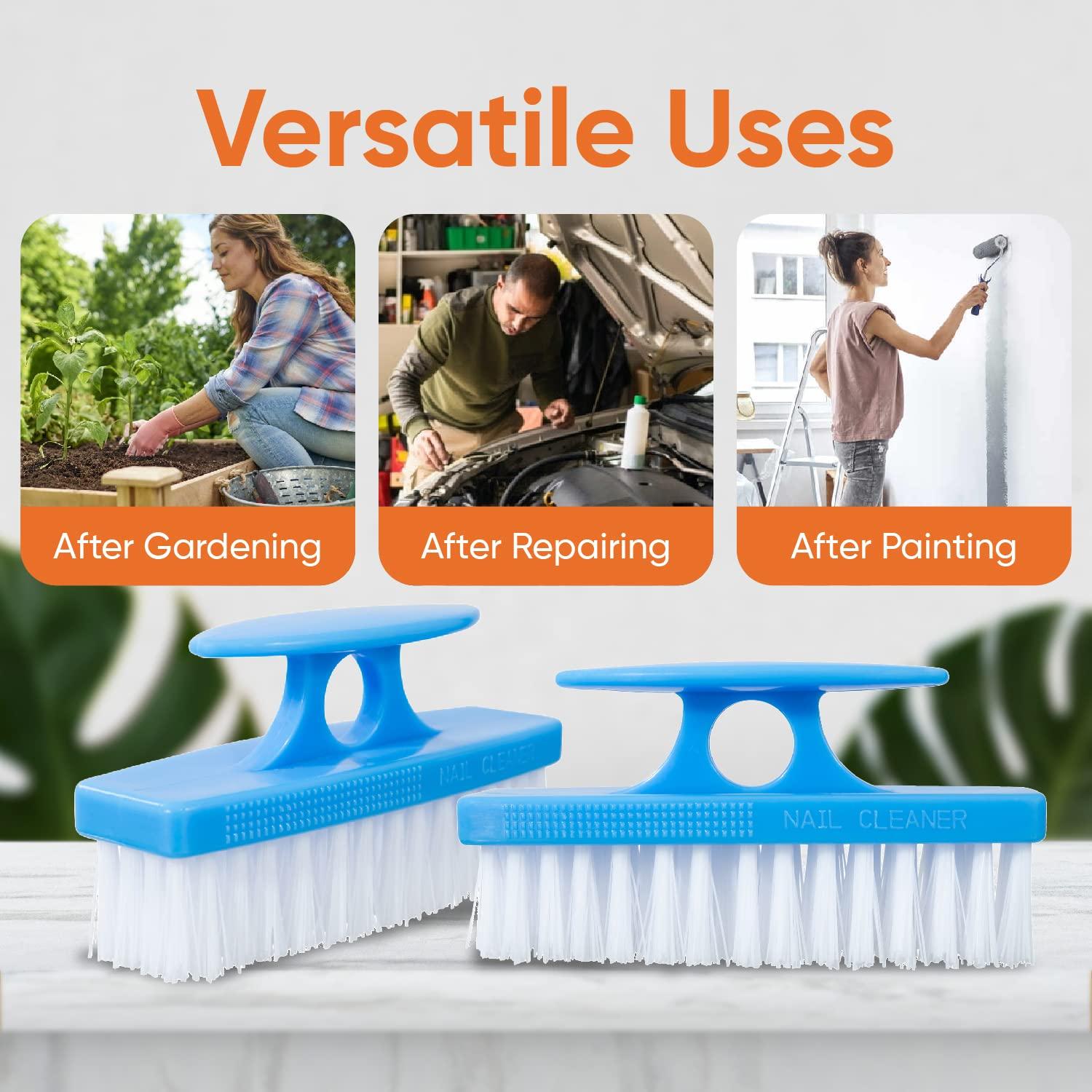 Cepillo de Uñas Superio Azul con Mango Ergonómico 10.16cm