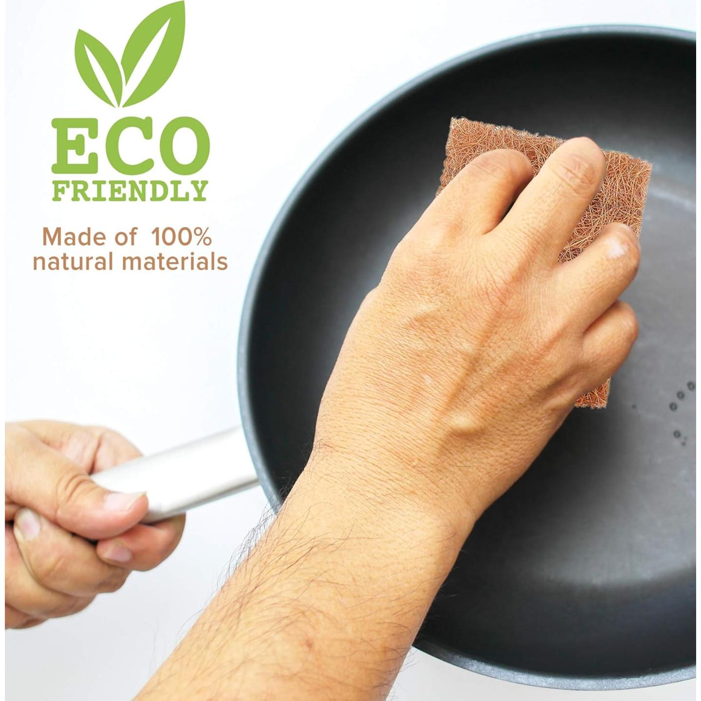 Almohadillas Naturales SCRUBIT para Fregar - Paquete de 12