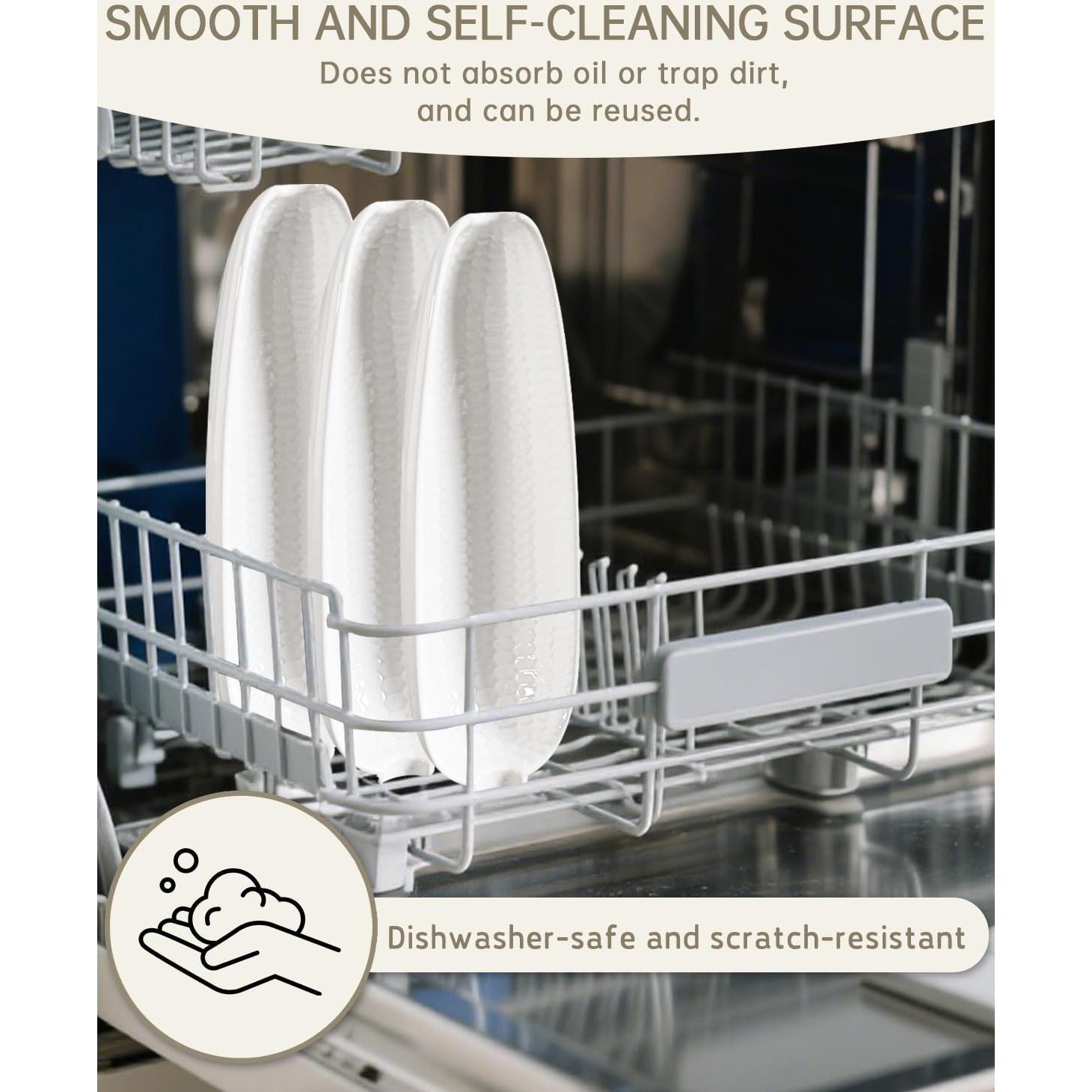 Juego de Platos para Mazorcas de Maíz Cerámica 22.9cm 4 Piezas