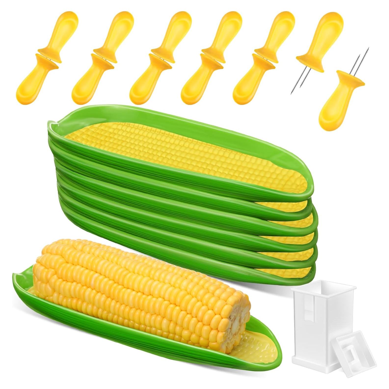 Set de 19 Piezas para Servir Maíz Teenyyou - Bandejas, Soportes y Espátula