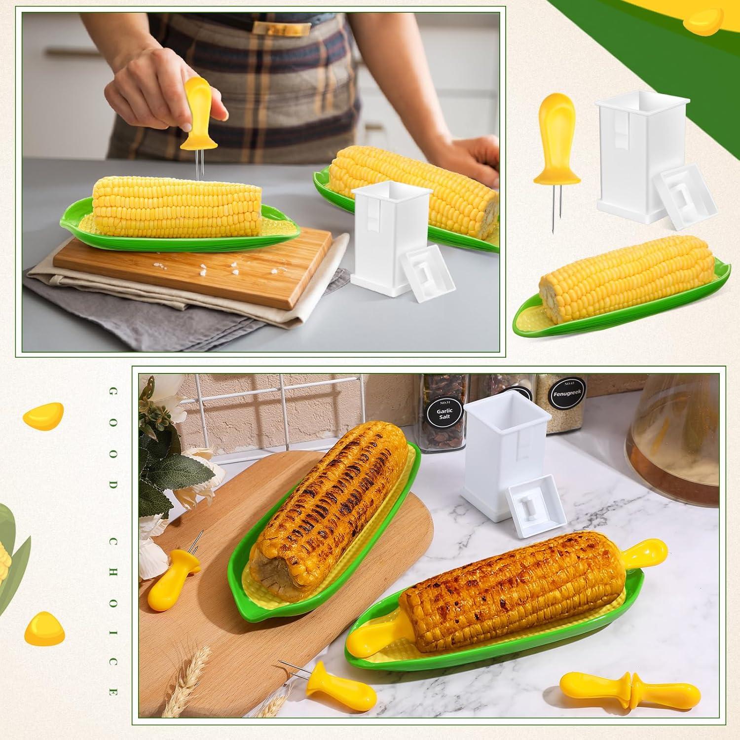 Set de 19 Piezas para Servir Maíz Teenyyou - Bandejas, Soportes y Espátula