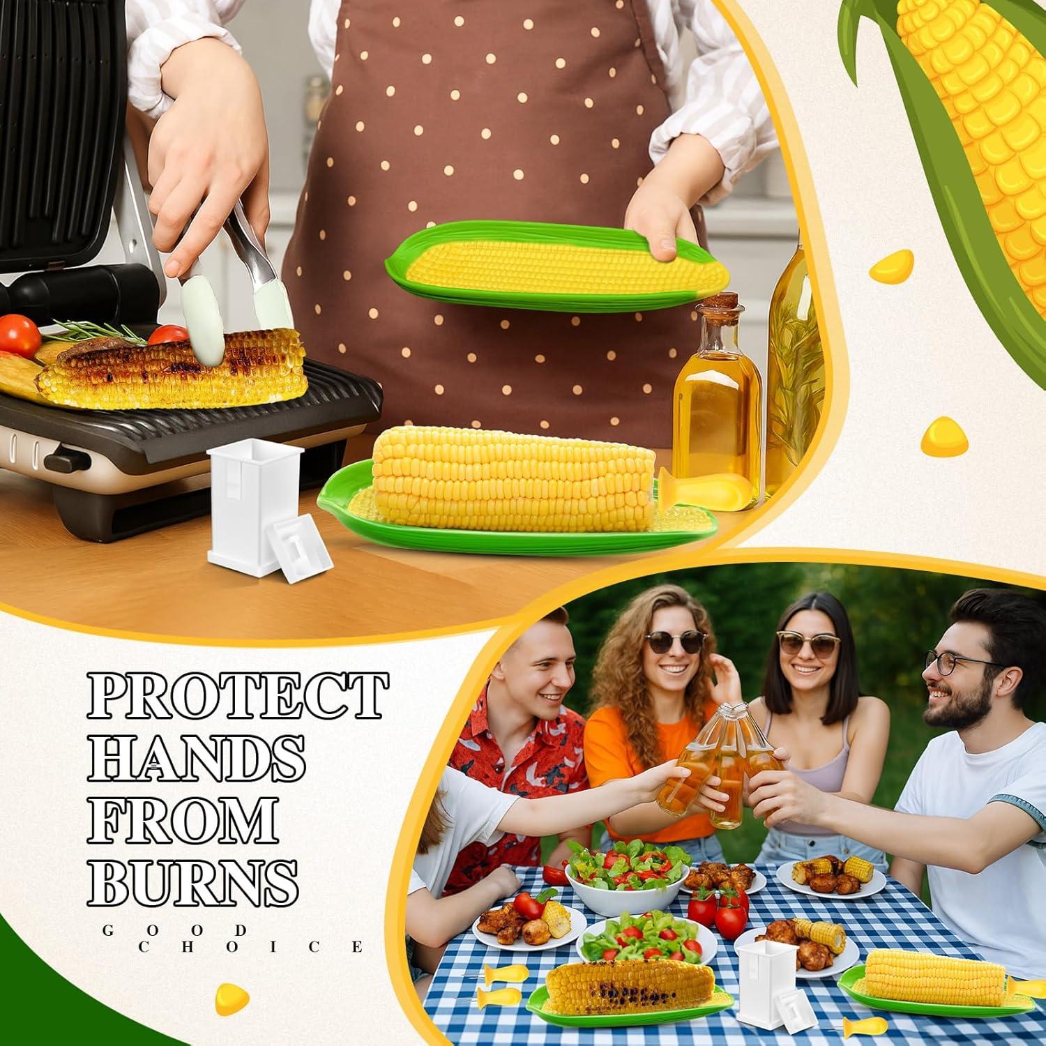 Set de 19 Piezas para Servir Maíz Teenyyou - Bandejas, Soportes y Espátula