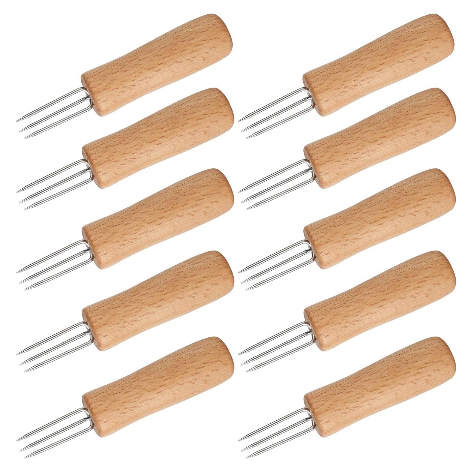 Juego de Sujetadores de Mazorcas de Maíz YellRin 10 Piezas Acero Inoxidable