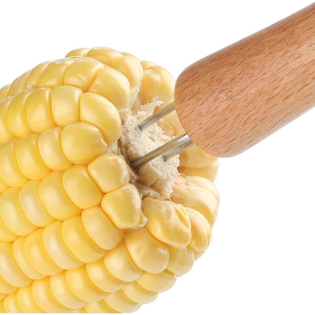Juego de Sujetadores de Mazorcas de Maíz YellRin 10 Piezas Acero Inoxidable