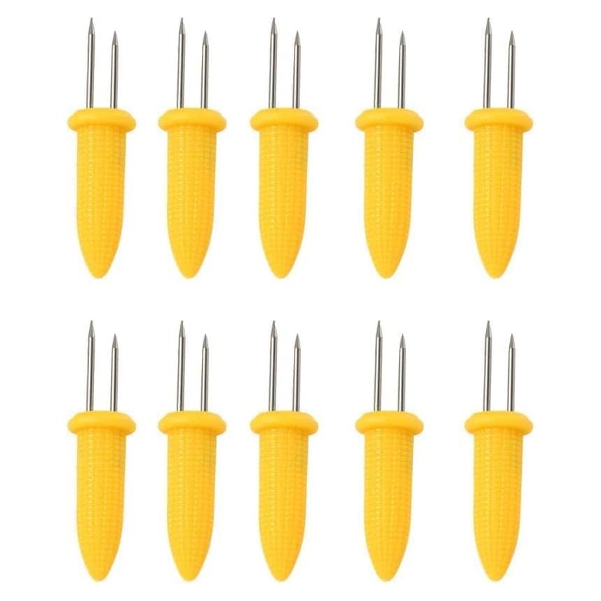 Soportes de Maíz Tiosen 10 Piezas Acero Inoxidable