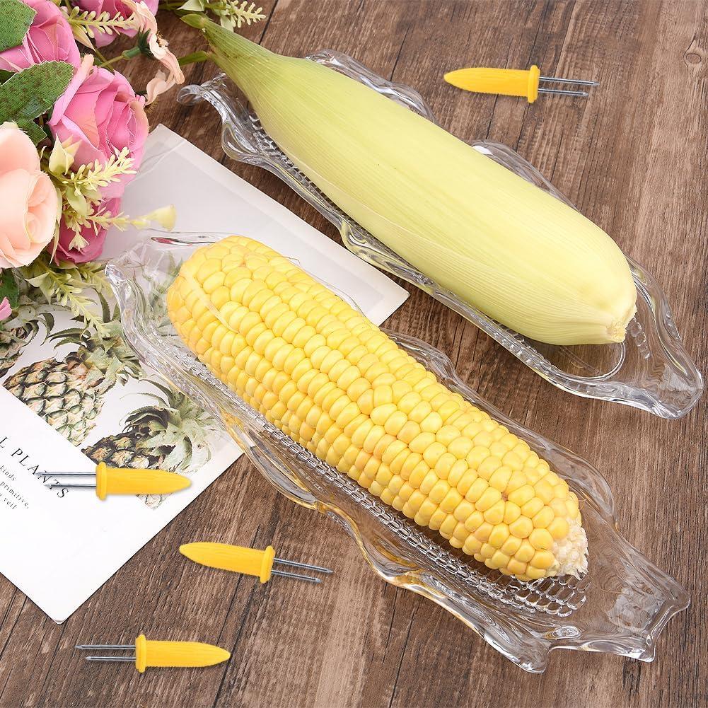 Paquete de 4 bandejas para maíz CALIDAKA 27 cm plásticos