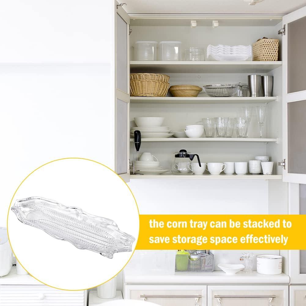 Paquete de 4 bandejas para maíz CALIDAKA 27 cm plásticos