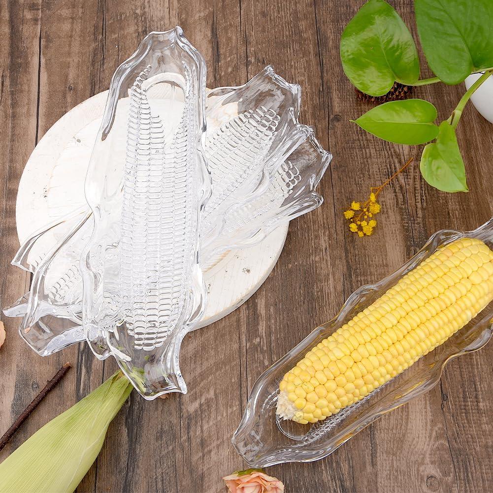 Paquete de 4 bandejas para maíz CALIDAKA 27 cm plásticos