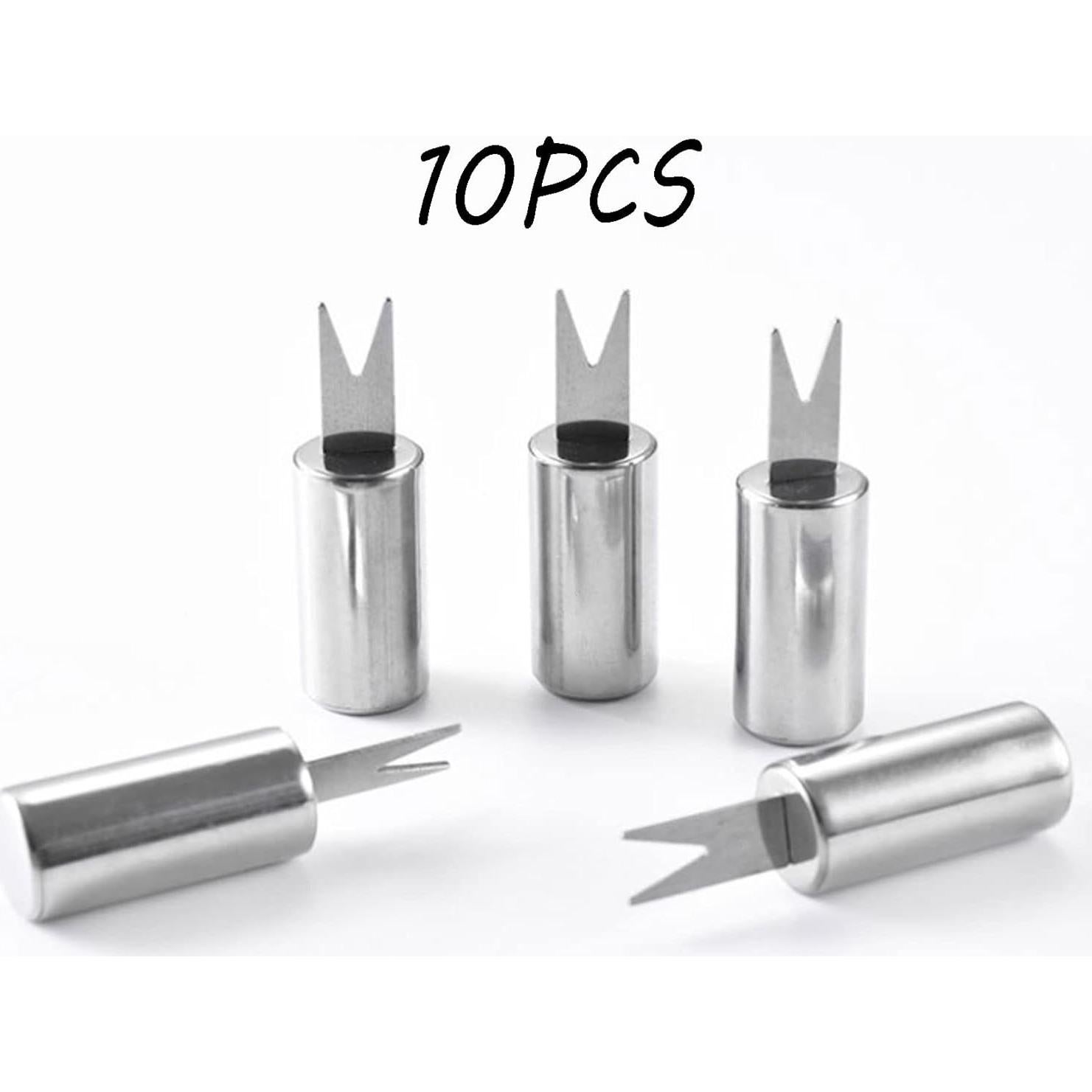 10 Sujetadores de Maíz de Acero Inoxidable Markeny