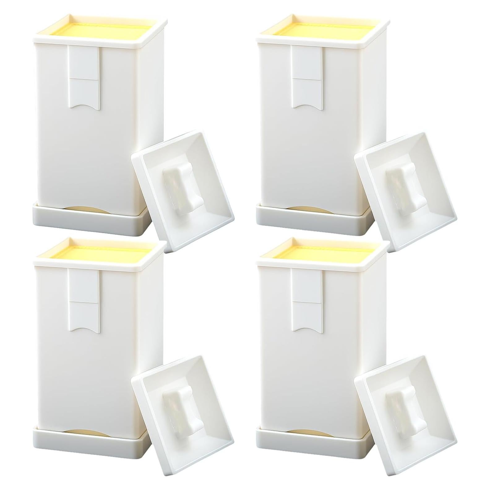 Paquete de 4 Espátulas de Plástico para Mantequilla Smrtcol