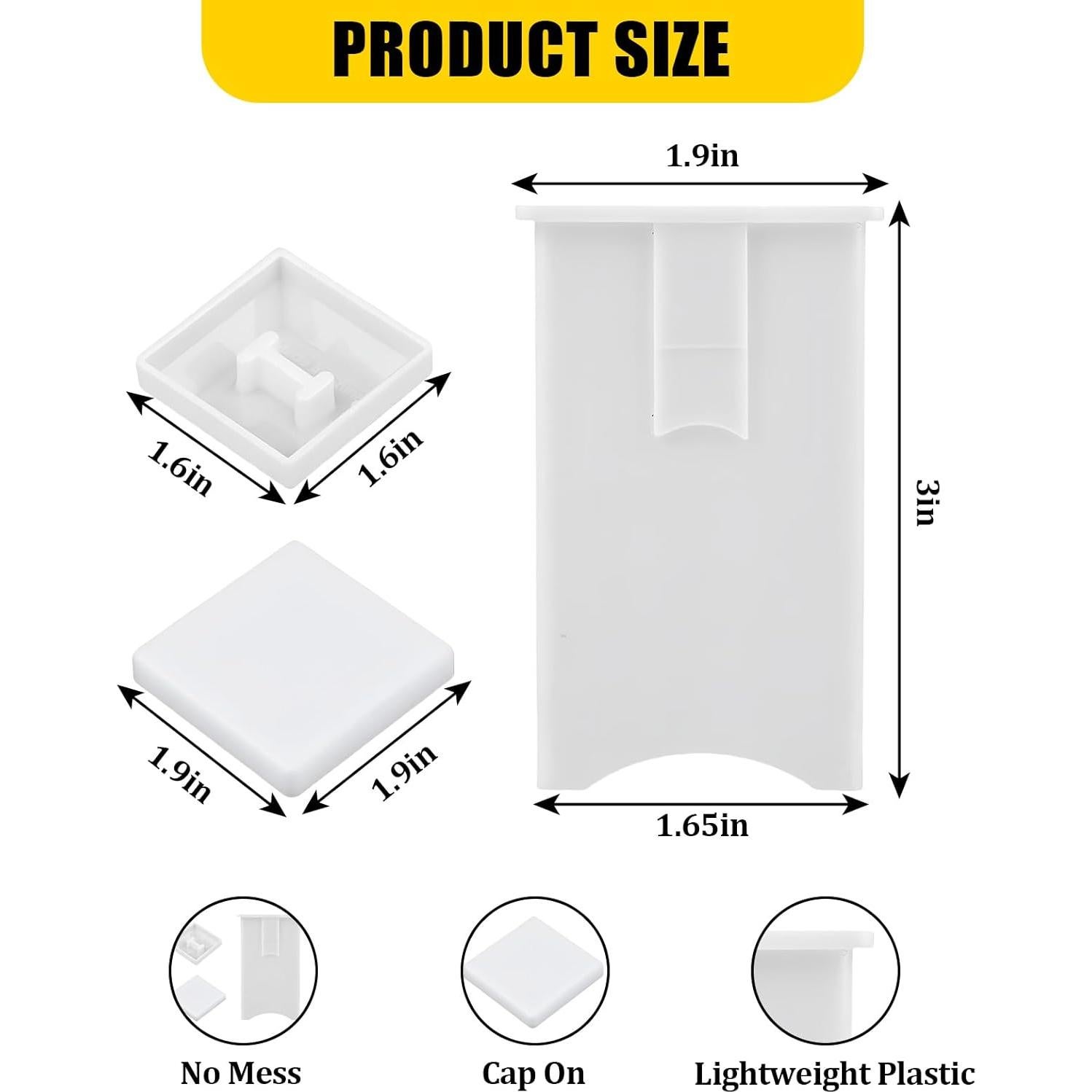 Paquete de 4 Espátulas de Plástico para Mantequilla Smrtcol