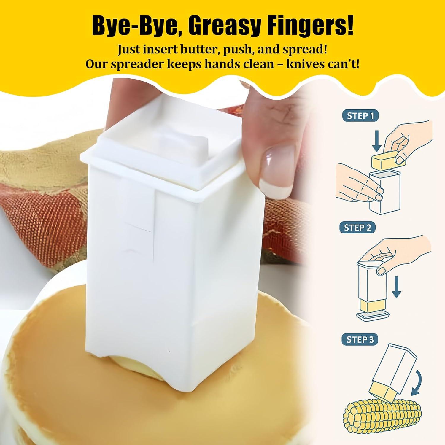 Paquete de 4 Espátulas de Plástico para Mantequilla Smrtcol