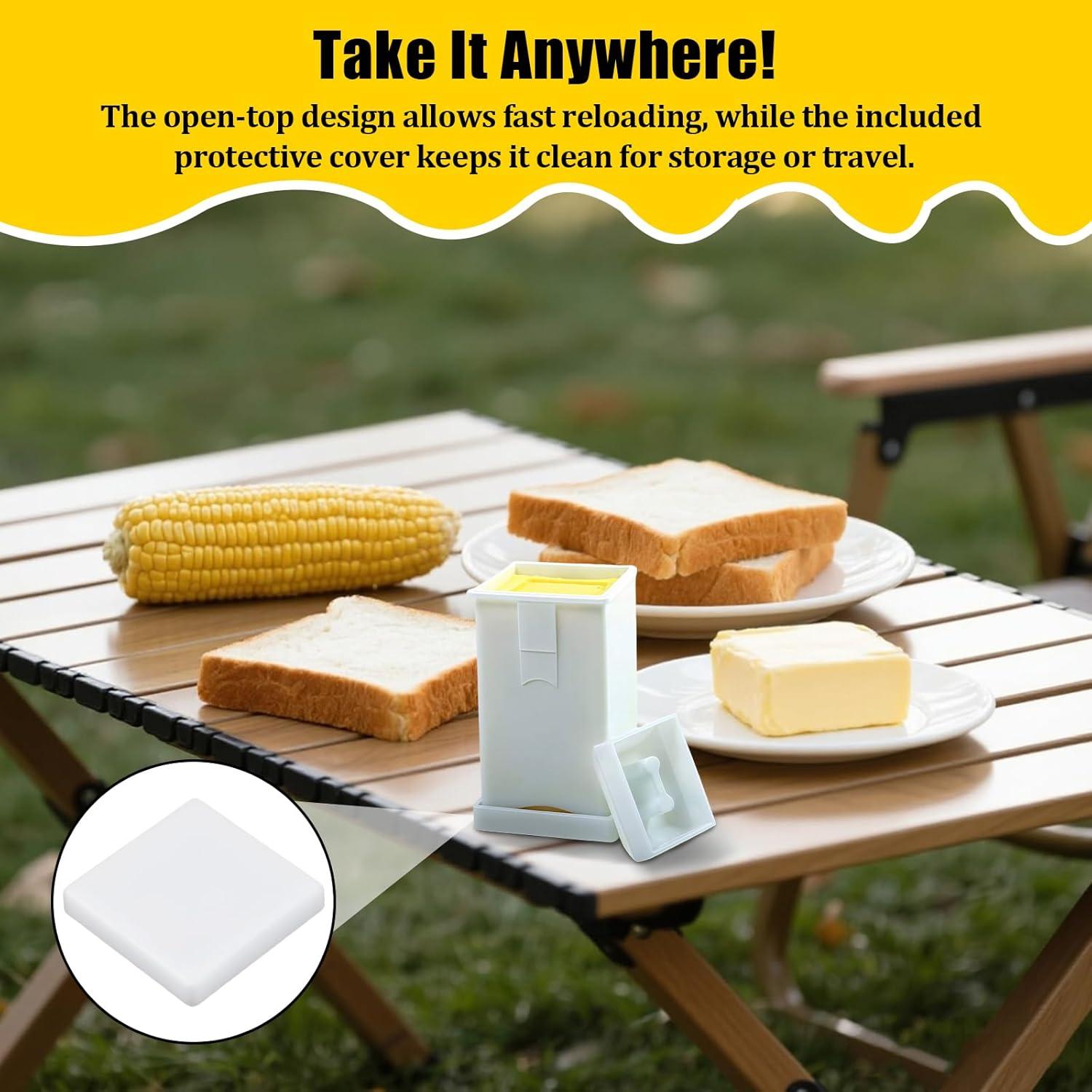 Paquete de 4 Espátulas de Plástico para Mantequilla Smrtcol