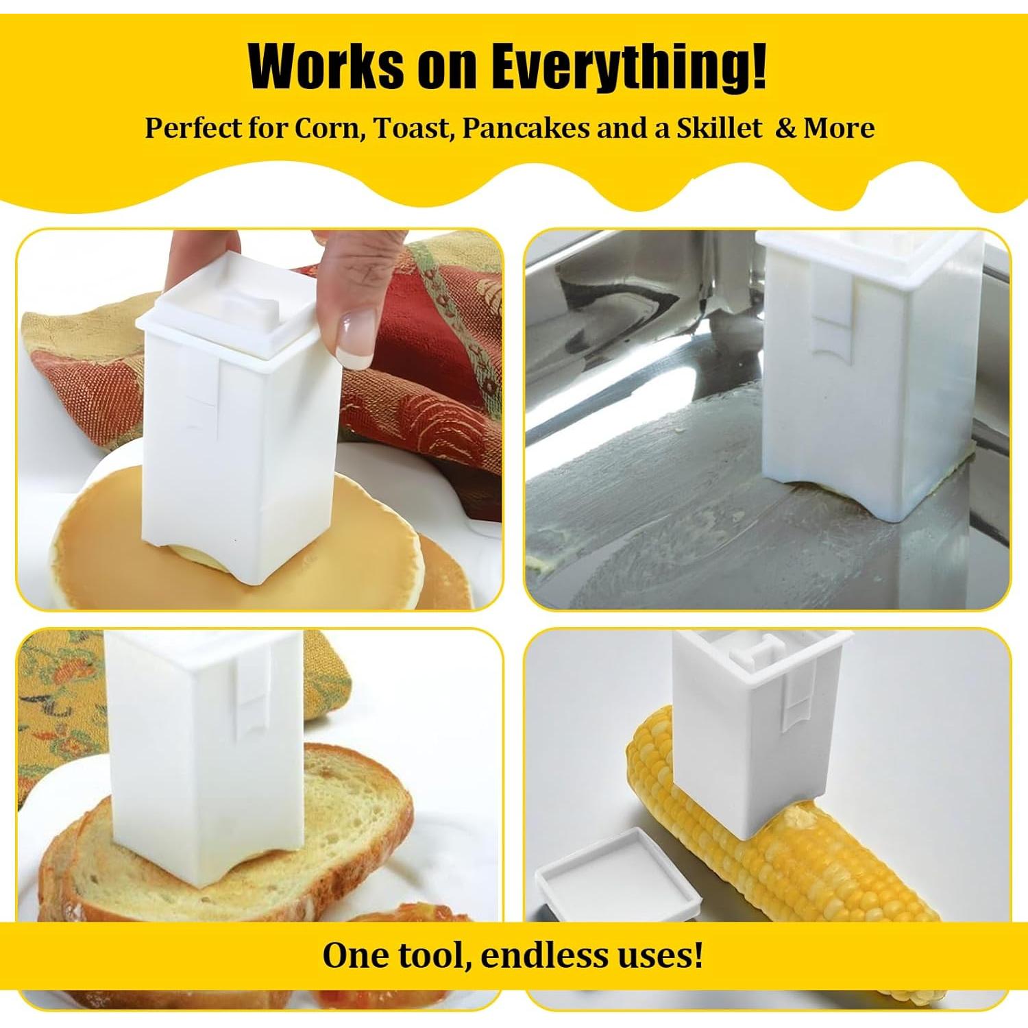 Paquete de 4 Espátulas de Plástico para Mantequilla Smrtcol