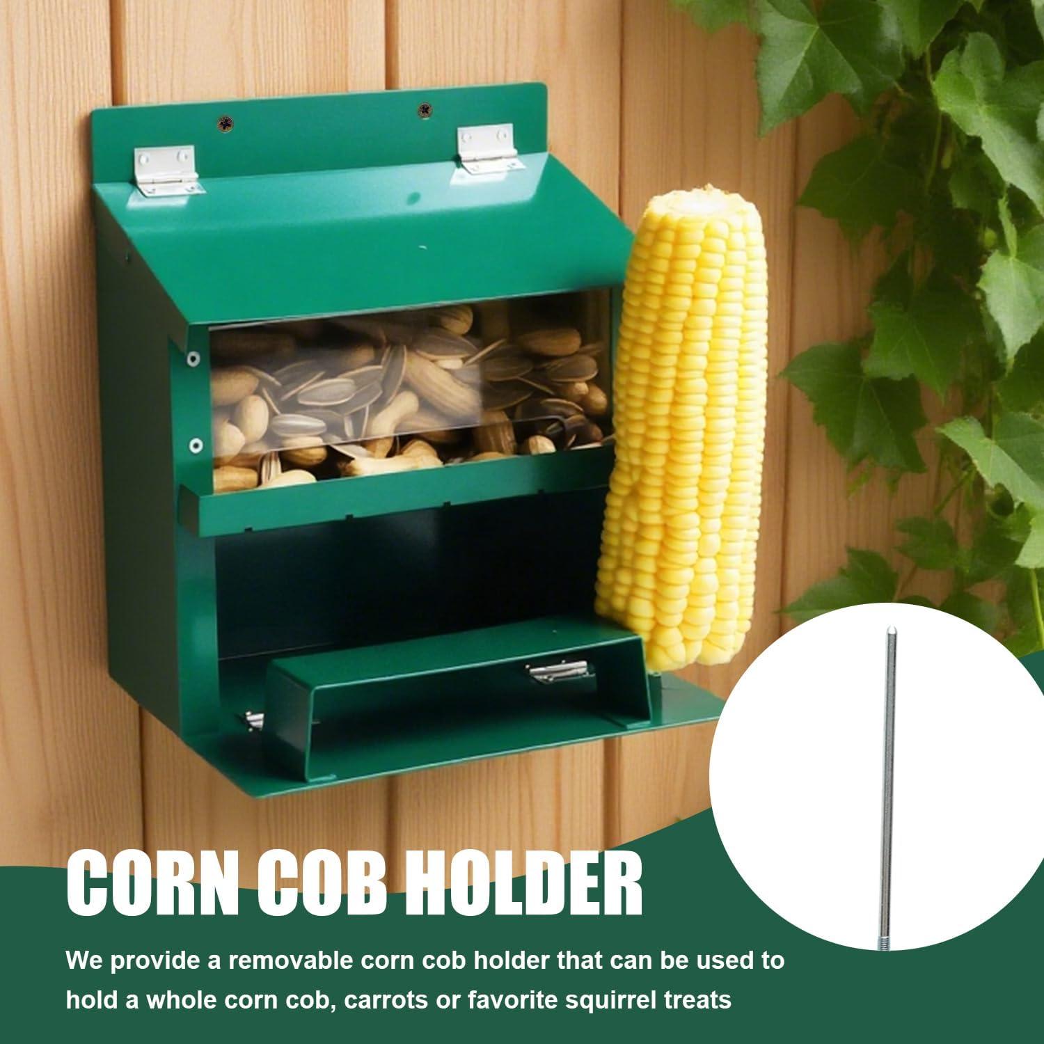 Comedero para Ardillas H HUGELEAF de Metal para Exterior