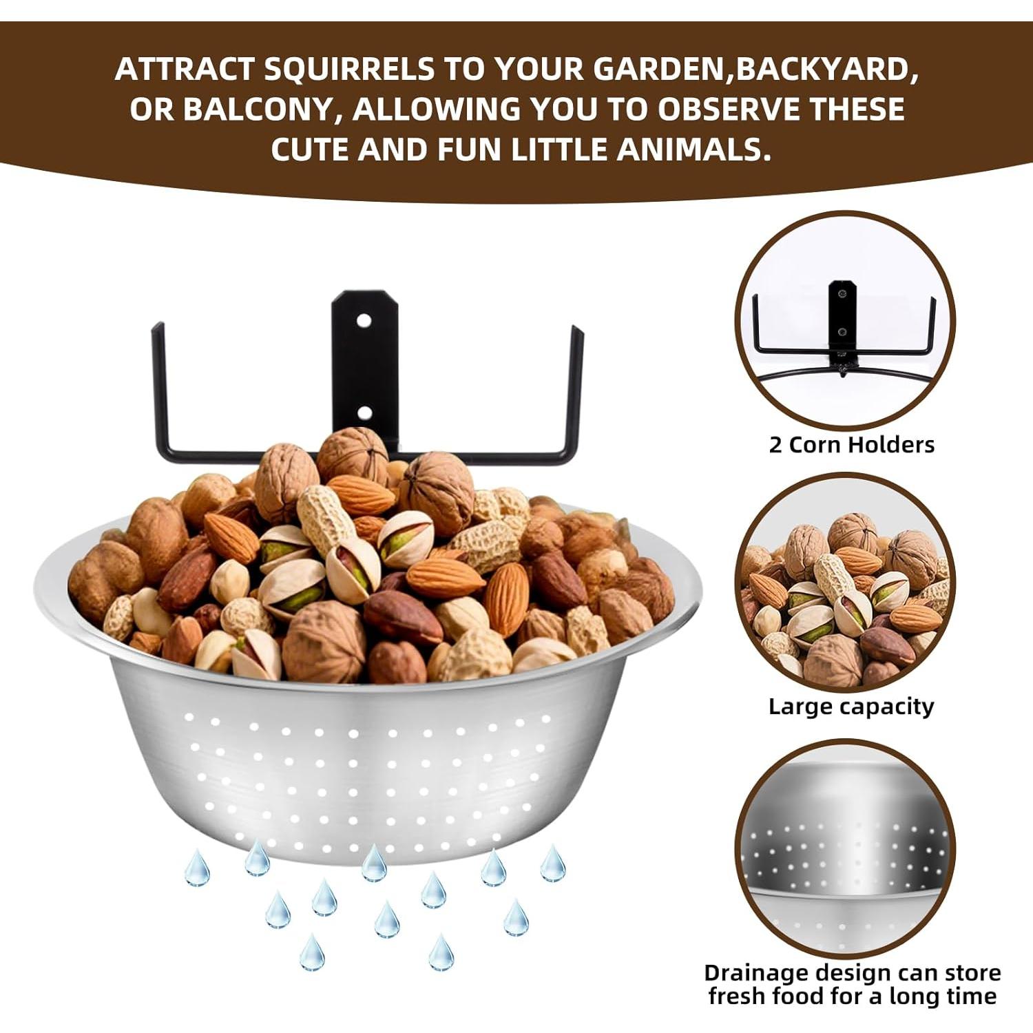 Comedero Colgante para Ardillas LILVEYUme 21.6 cm Acero Inoxidable