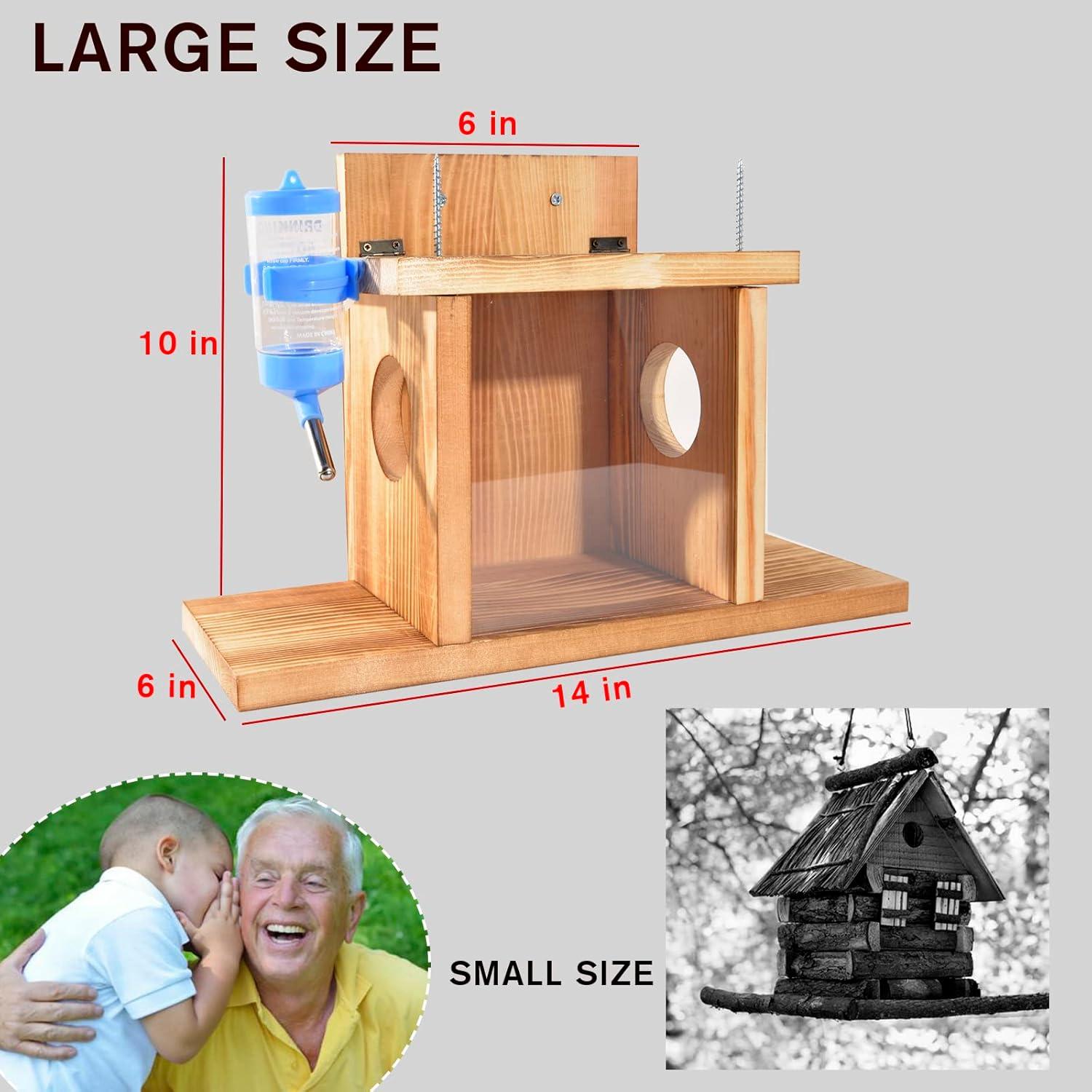 Comedero para Ardillas ChezMax con Dispensador de Agua 80ml