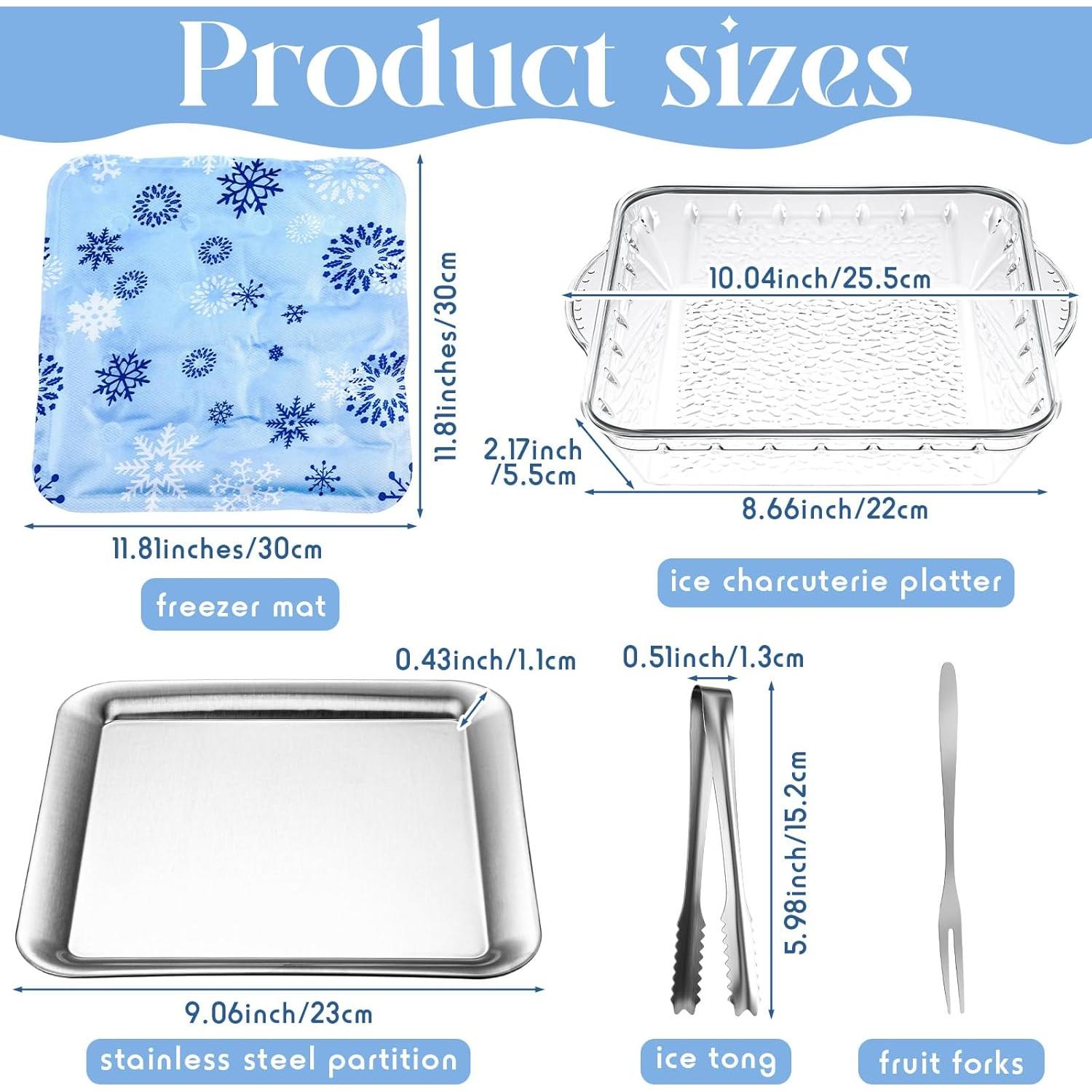 Set de 8 Piezas Mat de Hielo Reutilizable Meanplan 30 cm